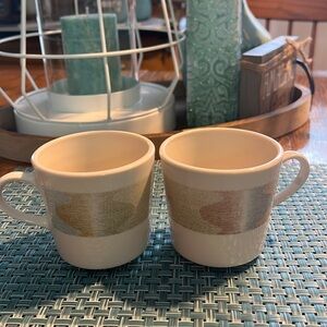 Pair of 2 Corelle Mirage Coffee Cups Mugs